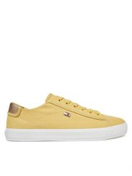 Tommy Hilfiger Tenisówki Vulc Canvas Lace Up Sneaker FW0FW08647 Żółty. Żółte trampki Tommy Hilfiger, bez wzorów, z materiału, bez zapięcia. Za 239.99 zł.