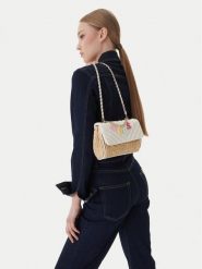 Guess Torebka J6GZ18 WH860 Écru. Białe listonoszki Guess, z aplikacjami, ze skóry, bez dodatków. Za 199.99 zł.