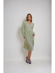 Monki Sukienka w kolorze zielonym rozmiar: 36. Zielone sukienki Monki, bez wzorów, bez kołnierzyka, bez ramiączek, midi. Za 43.99 zł.