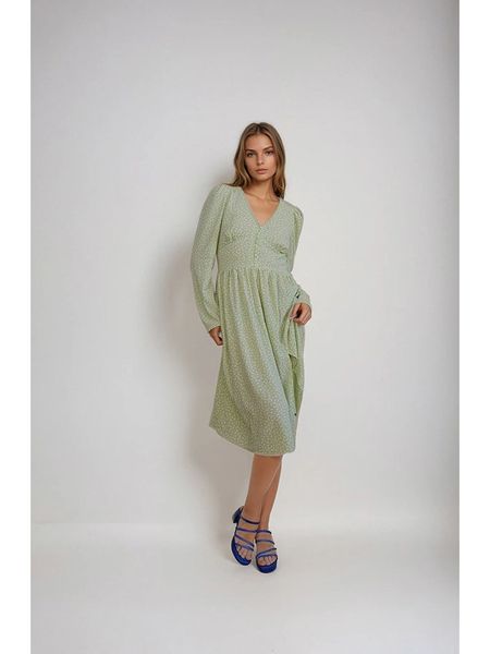 Monki Sukienka w kolorze zielonym rozmiar: 36. Zielone sukienki Monki, bez wzorów, bez kołnierzyka, bez ramiączek, midi. Za 43.99 zł.