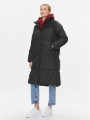 Tommy Hilfiger Płaszcz zimowy New York WW0WW39749 Czarny Relaxed Fit. Czarne płaszcze Tommy Hilfiger, na zimę, xxl, bez wzorów, z syntetyku, bez kaptura. Za 939.99 zł.