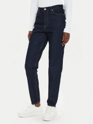 Calvin Klein Jeans Jeansy J20J224028 Granatowy Mom Fit. Niebieskie jeansy Calvin Klein Jeans, bez wzorów, z bawełny. Za 549.99 zł.
