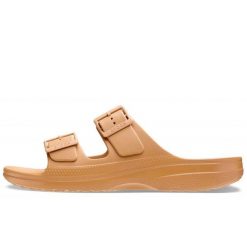 Klapki Crocs Sandały Saturday M Dorośli. Brązowe klapki Crocs, bez wzorów, bez obcasa, bez zapięcia. Za 199.99 zł.
