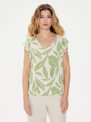 JDY Bluzka Bree 15322468 Biały Regular Fit. Białe bluzki JDY, s, bez wzorów, z wiskozy, bez kołnierzyka, bez ramiączek. Za 69.99 zł.