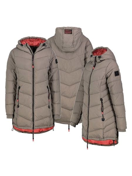 Sublevel Płaszcz pikowany w kolorze szarobrązowym rozmiar: XXL. Brązowe płaszcze Sublevel, xxl, bez wzorów, bez kaptura. Za 301.64 zł.