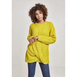 Bluza damska Urban Classic pakowana. Żółte bluzy bez kaptura Urban Classics, na zimę, bez wzorów, bez kaptura. Za 237.00 zł.