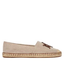 Espadryle LAUREN RALPH LAUREN. Brązowe espadryle Lauren Ralph Lauren, bez wzorów, bez obcasa. Za 578.99 zł.