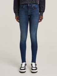 G-Star Dżinsy "Lhana" - Skinny fit - w kolorze niebieskim rozmiar: W28/L34. Niebieskie jeansy G-Star, l, z aplikacjami, ze skóry, klasyczne. Za 189.74 zł.