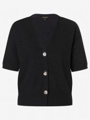 More & More Kardigan w kolorze czarnym rozmiar: 42. Czarne swetry More & More, bez wzorów, ze splotem, bez ramiączek. Za 136.45 zł.