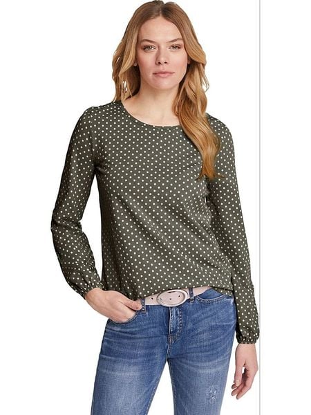 Heine Bluzka w kolorze khaki rozmiar: 46. Brązowe bluzki Heine, bez wzorów, bez kołnierzyka, bez ramiączek. Za 32.83 zł.