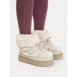Śniegowce Roxy. Brązowe śniegowce Roxy, bez wzorów, bez zapięcia. Za 279.99 zł.