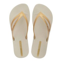 Klapki damskie japonki Ipanema Bossa Soft. Brązowe japonki Ipanema, bez wzorów, z gumy. Za 89.00 zł.