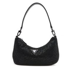 Torebka Guess. Czarne torebki klasyczne Guess, z aplikacjami, klasyczne, bez dodatków. Za 419.99 zł.