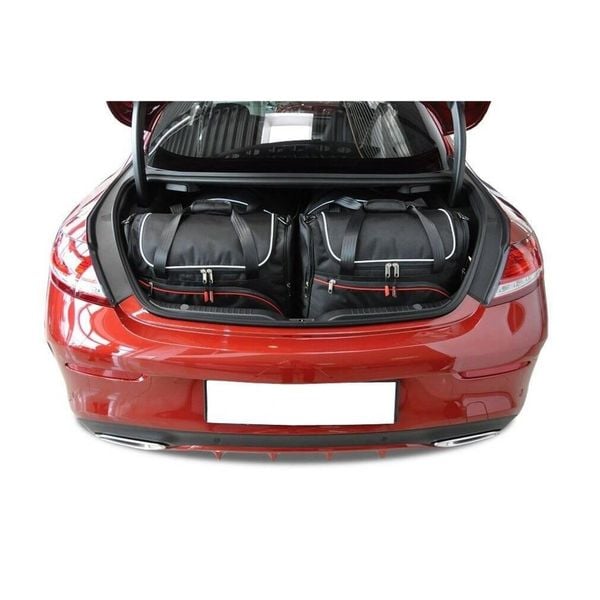 Torby Do Bagażnika Mercedes-Benz C Coupe 2014-2021 4Szt Kjust. Czarne torby podróżne KJUST, bez wzorów. Za 1,184.00 zł.