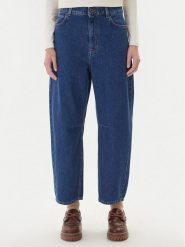 Weekend Max Mara Jeansy Douglas 2525186022 Granatowy Baggy Fit. Niebieskie jeansy Weekend Max Mara, bez wzorów, z bawełny. Za 879.99 zł.