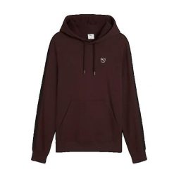 Kurtka z kapturem z haftowanym odznaką Puma. Brązowe kurtki Puma, l, z aplikacjami, z bawełny, z kapturem. Za 270.00 zł.