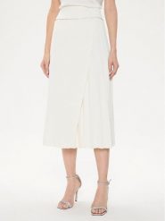 Rinascimento Spódnica midi CFC0118252003 Biały Regular Fit. Białe spódnice Rinascimento, xl, bez wzorów, z syntetyku, midi. Za 259.99 zł.
