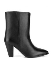 Gino Rossi Botki HANYIA-116027 Czarny. Czarne botki Gino Rossi, bez wzorów, bez obcasa, na słupku, bez zapięcia. Za 239.99 zł.