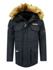 Geographical Norway Parka "Alpes" w kolorze granatowym rozmiar: S. Niebieskie płaszcze Geographical Norway, s, bez wzorów, bez kaptura. Za 220.12 zł.