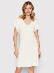 ONLY Sukienka dzianinowa Leelo 15268705 Écru Regular Fit. Sukienki ONLY, m, bez wzorów, z dzianiny, bez kołnierzyka, bez ramiączek. Za 119.99 zł.