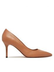 Marella Szpilki Taso 2513521016200 Beżowy. Brązowe szpilki Marella, bez wzorów, ze skóry, bez obcasa, na szpilce, bez zapięcia. Za 759.99 zł.