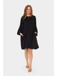 SAINT TROPEZ Sukienka w kolorze czarnym rozmiar: XL. Czarne sukienki Saint Tropez, na co dzień, xl, bez wzorów, bez kołnierzyka, bez ramiączek, midi, proste. Za 130.99 zł.