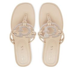 Japonki Guess. Brązowe japonki Guess, z aplikacjami. Za 589.99 zł.