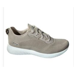 Buty sportowe damskie Skechers Bobs Squad-Tough Talk. Brązowe buty sportowe lifestyle Skechers, bez wzorów, sportowe, bez zapięcia, skechers sport. Za 199.00 zł.
