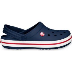 Chodaki Crocs Crocband. Białe klapki Crocs, bez wzorów, do pływania. W wyprzedaży za 160.85 zł.