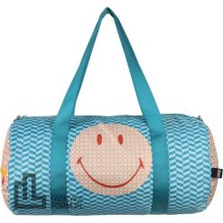Torba Weekender Smiley w geometryczny wzór z recyklingu. Torby podróżne LOQI, bez wzorów. Za 188.00 zł.
