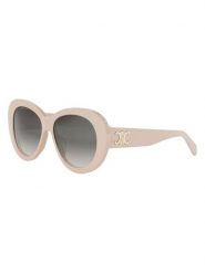 Celine Okulary przeciwsłoneczne unisex w kolorze beżowo-szarym rozmiar: 55. Brązowe okulary przeciwsłoneczne Celine, bez wzorów, z tworzywa sztucznego, szklane. Za 1,579.95 zł.
