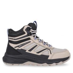 Trapery Whistler. Brązowe traperki WHISTLER, bez wzorów, bez obcasa, bez zapięcia. Za 599.99 zł.