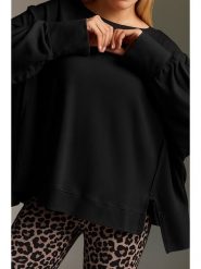 Cotton Candy Bluza w kolorze czarnym rozmiar: M. Czarne bluzy Cotton Candy, m, bez wzorów, bez kaptura. Za 192.33 zł.