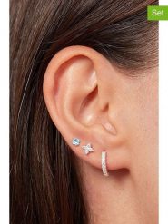 Heliophilia Kolczyki (3 szt.) rozmiar: onesize. Szare kolczyki Heliophilia, z cyrkonią, srebrne. Za 73.99 zł.