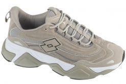 Buty sportowe Sneakersy unisex, Milenyo. Szare buty treningowe Lotto, bez wzorów, z materiału, przed kostkę, bez zapięcia, trekkingowe. Za 189.99 zł.