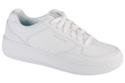 Buty sportowe damskie Skechers Sport Court 2.0 Core Essent. Białe buty treningowe Skechers, bez wzorów, z materiału, bez zapięcia, skechers sport. Za 289.99 zł.