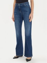 TWINSET Jeansy 242AT2273 Niebieski Flare Fit. Niebieskie jeansy Twinset, bez wzorów, z bawełny. Za 349.99 zł.