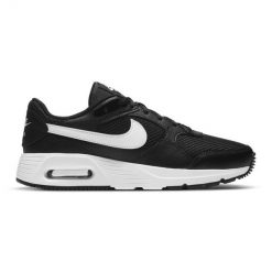 Buty Nike Air Max Sc CW4554-001 czarne. Czarne buty treningowe bez wzorów, z gumy, bez zapięcia, nike air max. Za 569.62 zł.