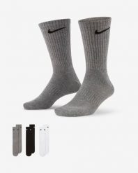 Nike EVERYDAY LTWT CREW 3PR Skarpety unisex. Czarne skarpetki Nike, bez wzorów, z bawełny. Za 64.99 zł.