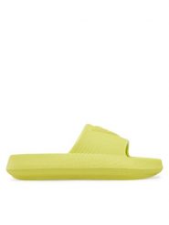 Guess Klapki E4GZ27 WG5X0 Zielony. Zielone klapki Guess, z aplikacjami, z tworzywa sztucznego, bez obcasa, bez zapięcia. Za 199.99 zł.
