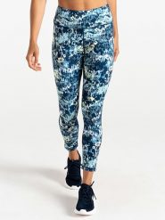 Dare 2b Legginsy sportowe "Influential II" w kolorze niebiesko-biało-żółtym rozmiar: 36. Białe legginsy Dare 2b, bez wzorów, z materiału, sportowe. Za 105.88 zł.