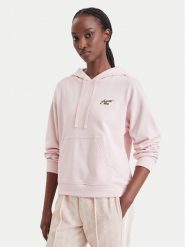 Lacoste Bluza SF8342 Różowy jasny Regular Fit. Czerwone bluzy bez kaptura Lacoste, bez wzorów, z bawełny, bez kaptura. Za 639.99 zł.
