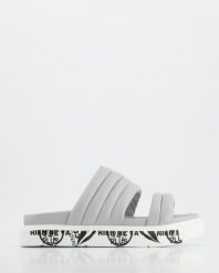 SZARE KLAPKI 252206021 GREY. Szare klapki Venezia, bez wzorów, ze skóry, bez obcasa, bez zapięcia. Za 159.00 zł.