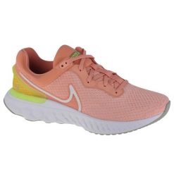 Buty do biegania damskie Nike React Miler 3. Czerwone buty do biegania Nike, bez wzorów, bez zapięcia, do biegania. Za 549.99 zł.