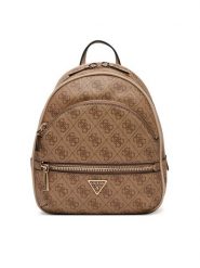Guess Plecak Manhattan II HWSG71 18320 Brązowy. Brązowe plecaki Guess, z aplikacjami, ze skóry, bez dodatków. Za 639.99 zł.