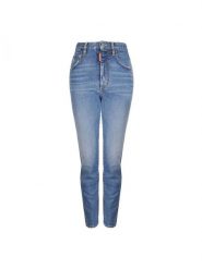 Dsquared2 Jeansy "Tight Cropped" | S72LB0216 | Kobieta | Niebieski. Niebieskie jeansy Dsquared2, s, bez wzorów, z bawełny, z podwyższonym stanem. W wyprzedaży za 999.00 zł.