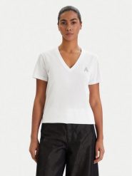 Armani Exchange T-Shirt XW002330 AF10356 U0002 Biały Regular Fit. Białe t-shirty Armani Exchange, l, bez wzorów, z bawełny, bez kołnierzyka, bez ramiączek. Za 289.99 zł.