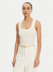 JACQUEMUS Top 241JS158-2032 Écru Regular Fit. Topy JACQUEMUS, xl, bez wzorów, z bawełny, bez kołnierzyka, bez ramiączek. Za 539.99 zł.