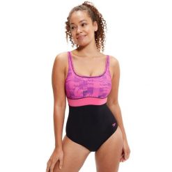 Strój Kąpielowy Speedo Shaping Contour Eclipse – Czarno-Różowy – Rozmiar 46. Czarne stroje jednoczęściowe Speedo, bez wzorów, sportowe. Za 1,780.45 zł.