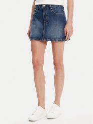 United Colors Of Benetton Spódnica jeansowa 4AW7D004U Niebieski Regular Fit. Niebieskie spódnice United Colors Of Benetton, bez wzorów, z bawełny. Za 139.99 zł.